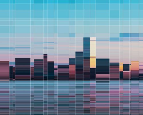 Digital skyline modules in the fictional Skyline Switch Grid game